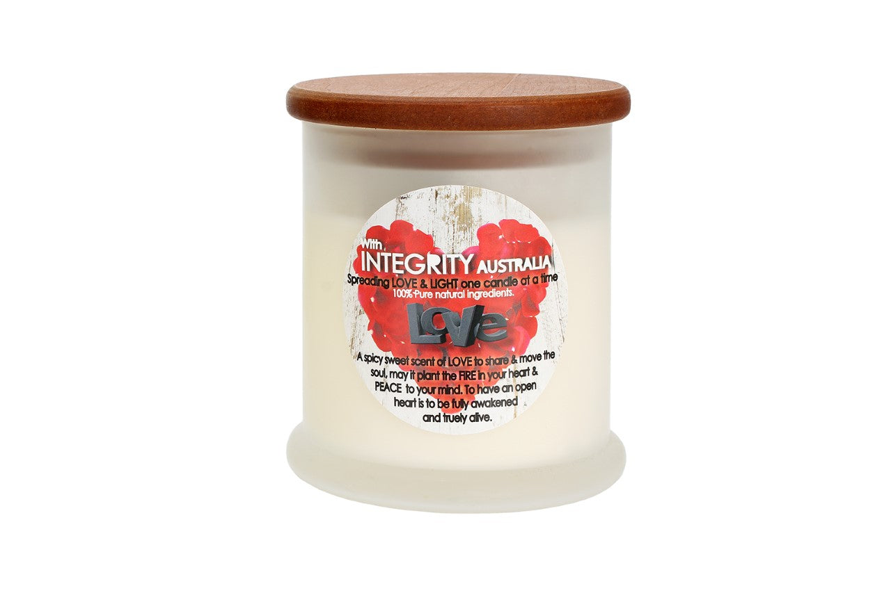 Love-Rose Petal Scented Soy Wax Candle