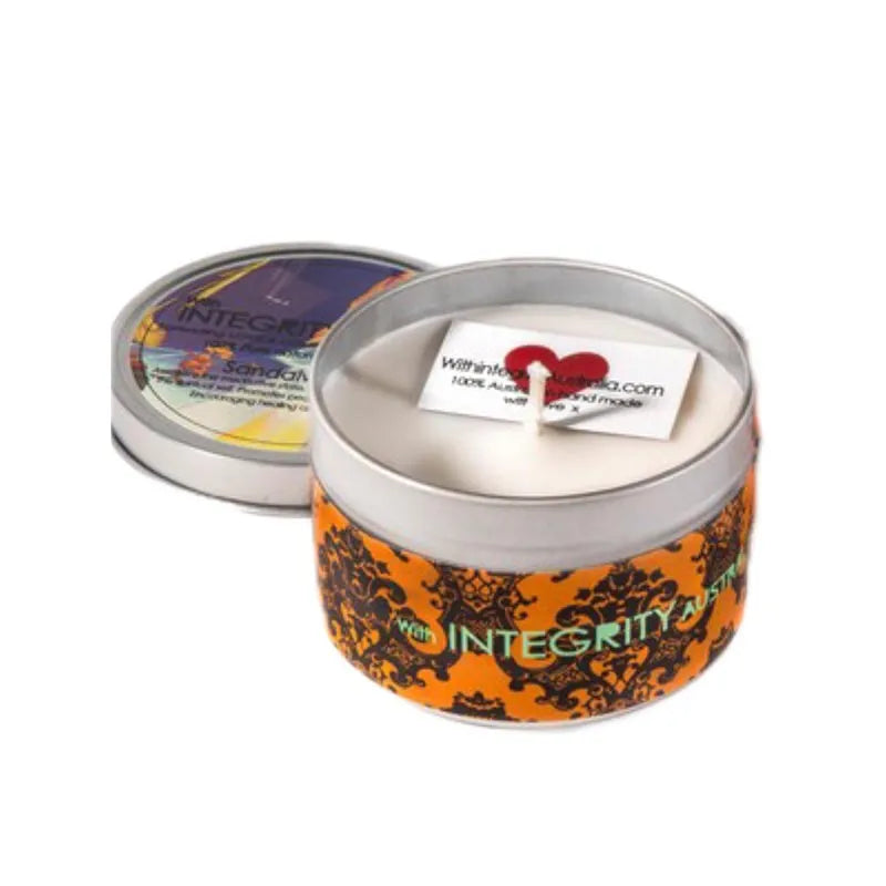 Sandalwood Scented Soy Wax Candle